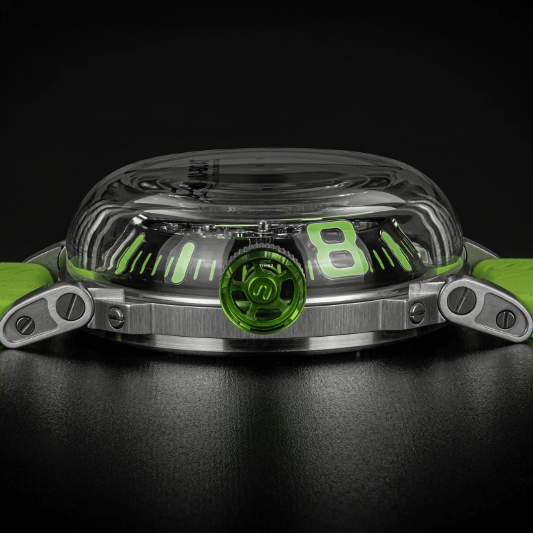 U-Boat,U-65 44mm,44mm,Stainless Steel,Black,Green,Automatic,42hours,Hardlex,3344