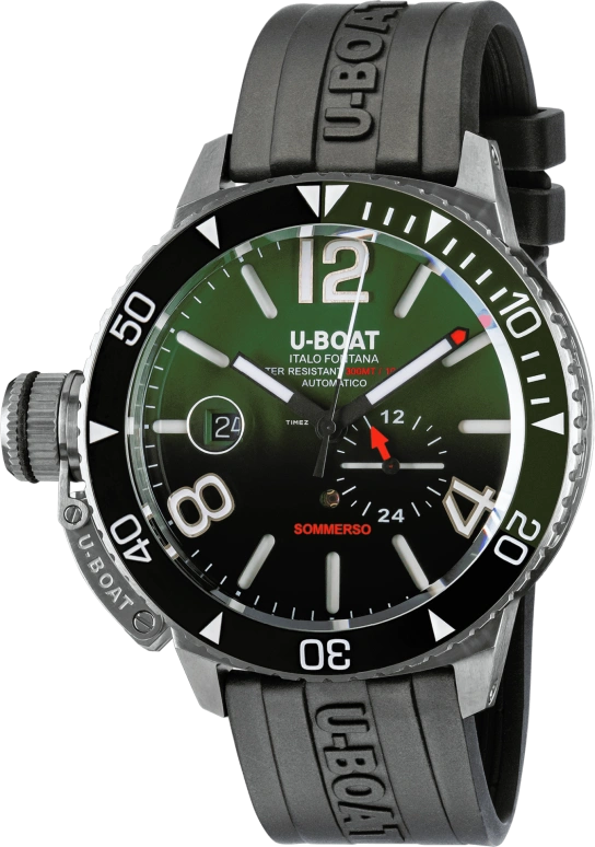 U-Boat,Sommerso 46mm,46mm,Stainless Steel,Black,Green,Silver,Automatic,Day,41hours,9520