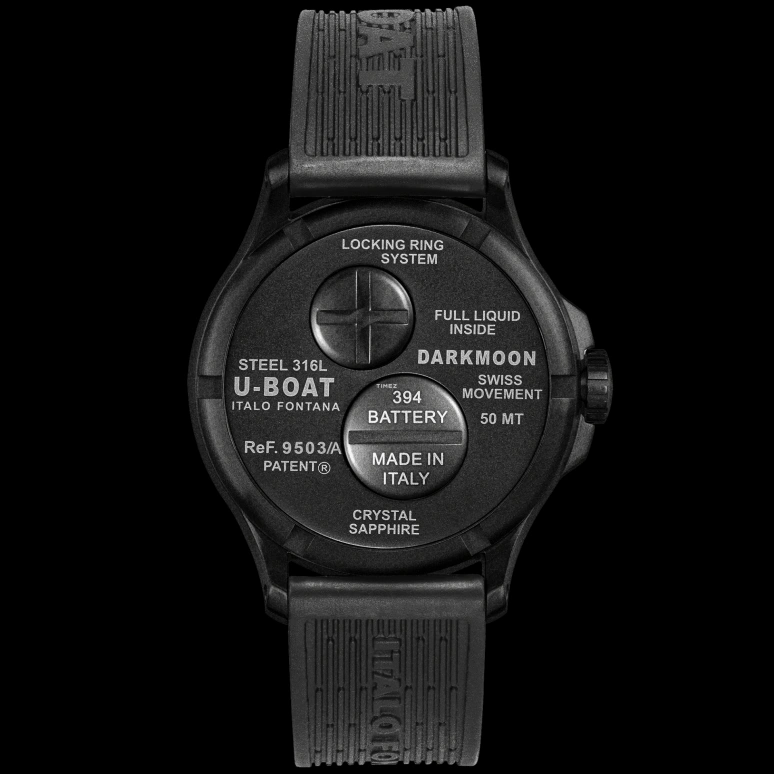 U-Boat,Darkmoon 41.50mm,41.50mm,Stainless Steel,Black,Green,Gradient,Quartz,Sapphire,Round,9503,9503/B
