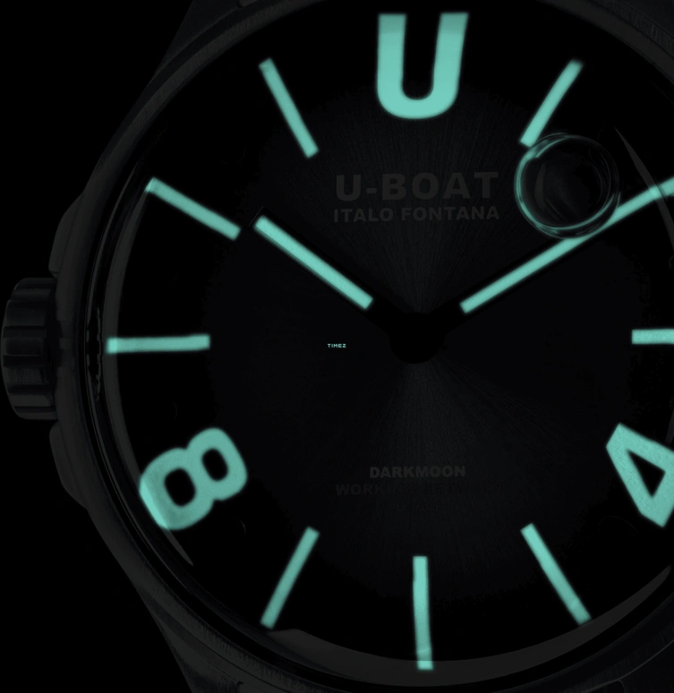 U-Boat,Darkmoon 40mm,40mm,Stainless Steel,Blue,Quartz,Sapphire,Round,9021,9021/B