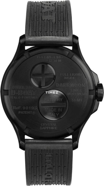 U-Boat,Darkmoon 40mm,40mm,Stainless Steel,Black,Beige,Quartz,Sapphire,Crystal Glass,Round,9019,9019/A
