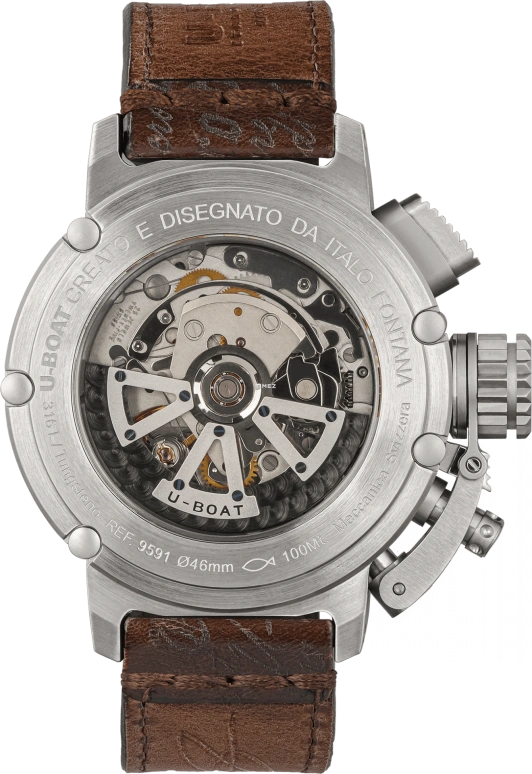 U-Boat,Chimera 46mm,46mm,Stainless Steel,Green,Automatic,Chronograph,Day,9591