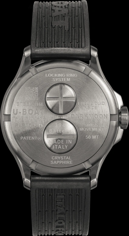 U-Boat,Darkmoon 44.80mm,44.80mm,Stainless Steel,Blue,Black,Beige,Quartz,Sapphire,Round,8704,8704/D