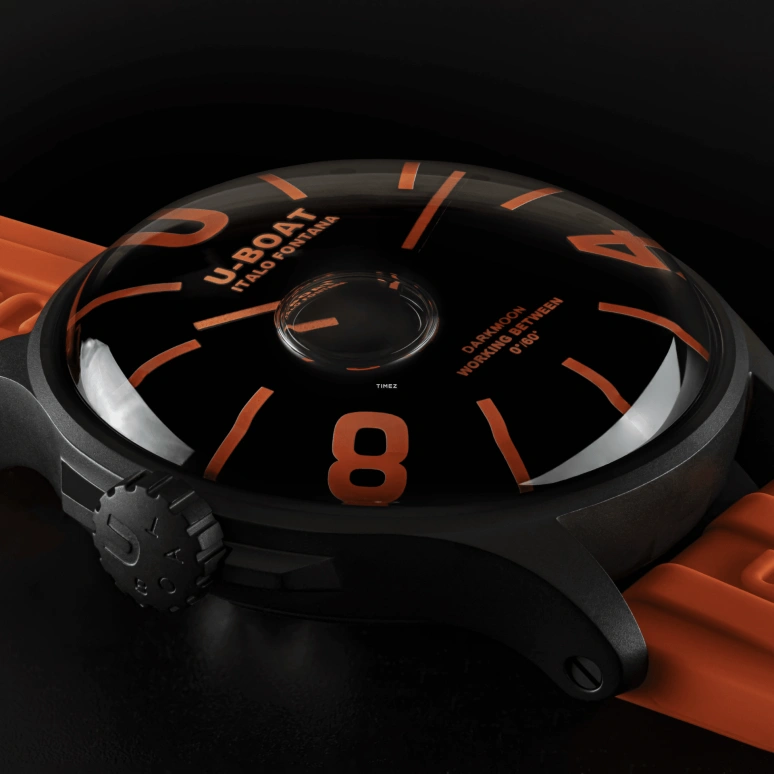 U-Boat,Darkmoon 44.80mm,44.80mm,Stainless Steel,Black,Quartz,Sapphire,Round,9538,9538/A