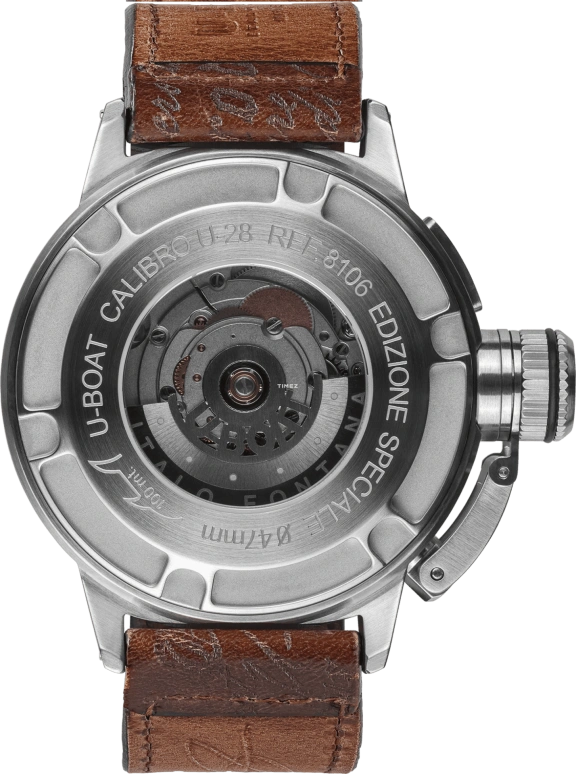 U-Boat,Classico 47mm,47mm,Stainless Steel,Beige,Automatic,Day,Sapphire,8106