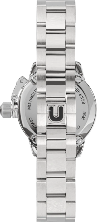 U-Boat,Classico 30mm,30mm,Stainless Steel,Black,Quartz,Day,Round,8899