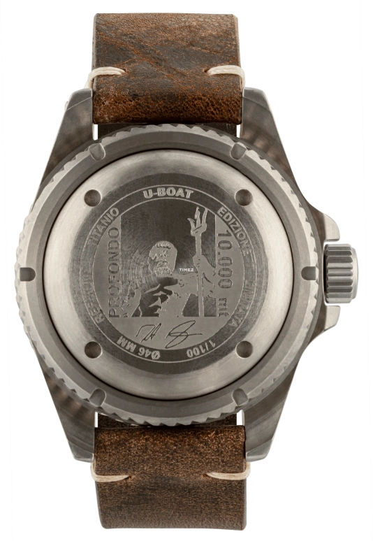 U-Boat,Sommerso 46mm,46mm,Titanium,Multi-Color,Brown,Automatic,41hours,Sapphire,Crystal Glass,3600
