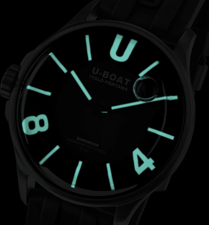 U-Boat,Darkmoon 40mm,40mm,Stainless Steel,Black,Quartz,Sapphire,Round,9018,9018/B