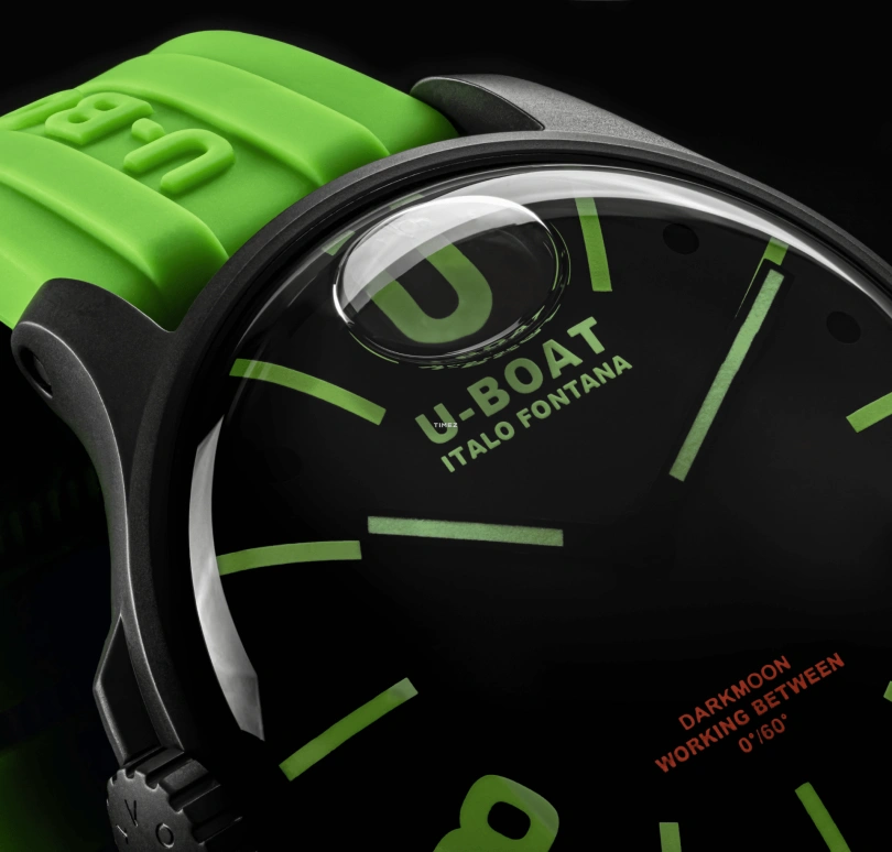 U-Boat,Darkmoon 44mm,44mm,Stainless Steel,Black,Quartz,Sapphire,Crystal Glass,Round,9534,9534/A