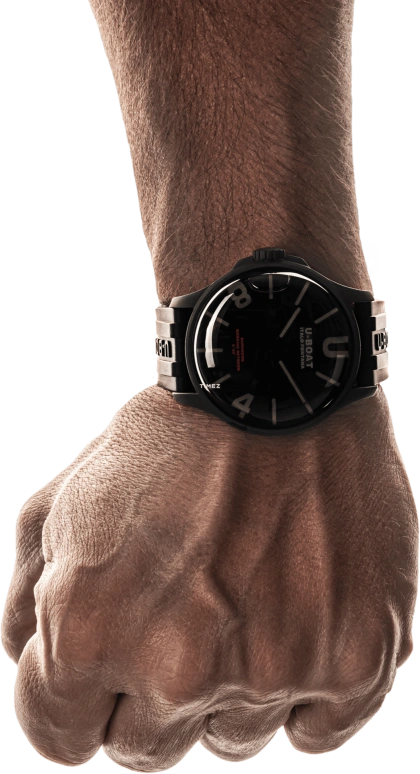 U-Boat,Darkmoon 44.80mm,44.80mm,Stainless Steel,Black,Grey,Quartz,Sapphire,Crystal Glass,Round,9553