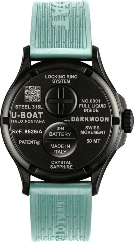 U-Boat,Darkmoon 44.70mm,44.70mm,Stainless Steel,Black,Quartz,Sapphire,Round,9526,9526/A