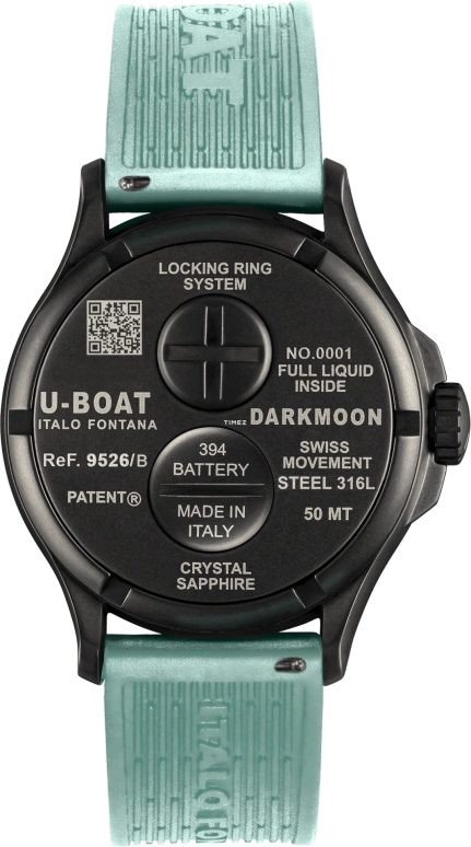 U-Boat,Darkmoon 46.50mm,46.50mm,Stainless Steel,Black,Quartz,Sapphire,Round,9526,9526/B