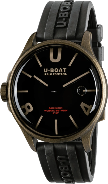 U-Boat,Darkmoon 44.80mm,44.80mm,Stainless Steel,Black,Yellow,Quartz,Sapphire,Round,9548