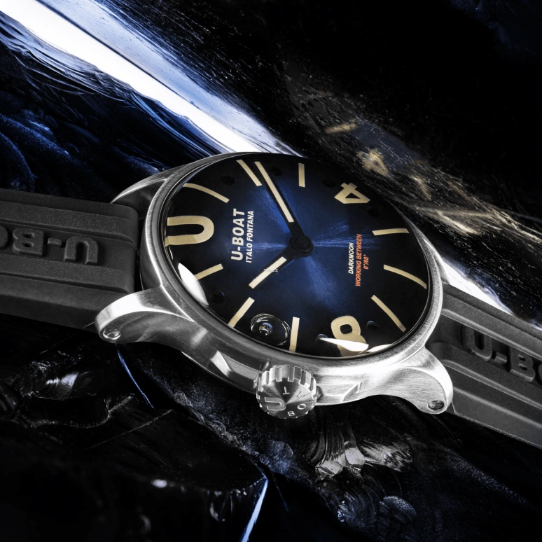U-Boat,Darkmoon 40mm,40mm,Stainless Steel,Blue,Quartz,Sapphire,Round,9021,9021/C