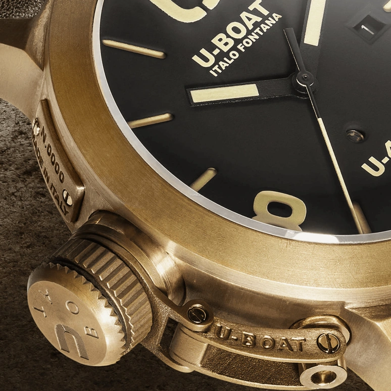 U-Boat,Classico 47mm,47mm,Bronze,Black,Automatic,Day,Sapphire,7797