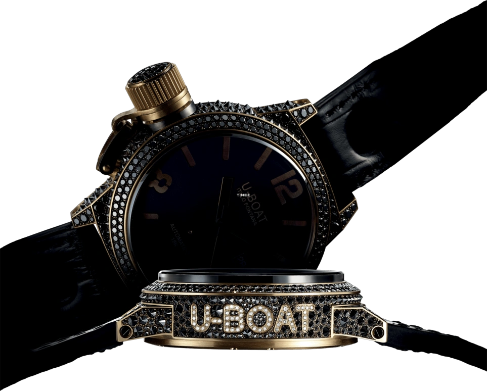 U-Boat,Special Editions 45mm,45mm,Yellow Gold,Black,Automatic,Day,Sapphire,8000