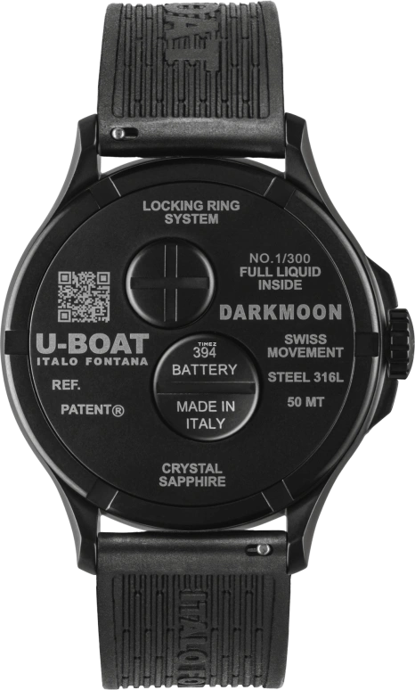 U-Boat,Darkmoon 46.50mm,46.50mm,Stainless Steel,Black,Quartz,Sapphire,Crystal Glass,Round,2026