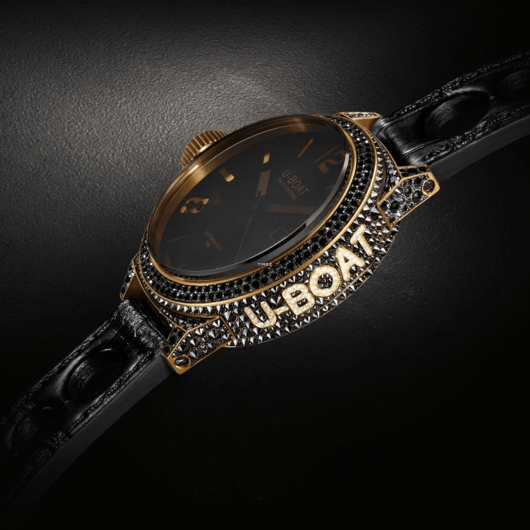 U-Boat,Special Editions 45mm,45mm,Yellow Gold,Black,Automatic,Day,Sapphire,8000