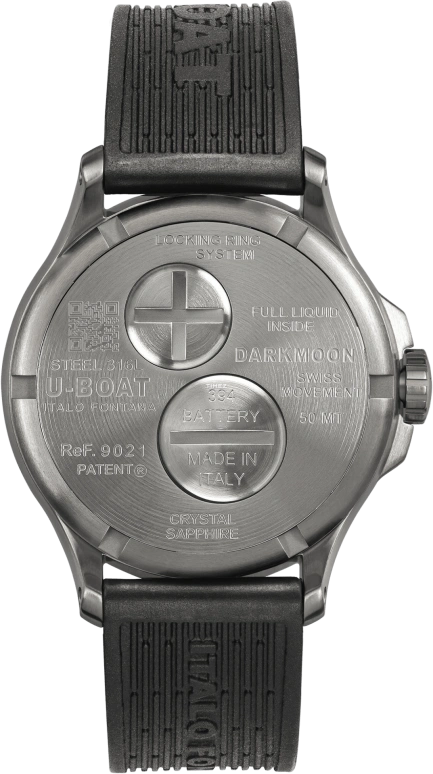 U-Boat,Darkmoon 40mm,40mm,Stainless Steel,Blue,Quartz,Sapphire,Round,9021,9021/B