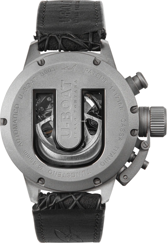 U-Boat,Classico 45mm,45mm,Titanium,Blue,Automatic,Chronograph,Day,3003