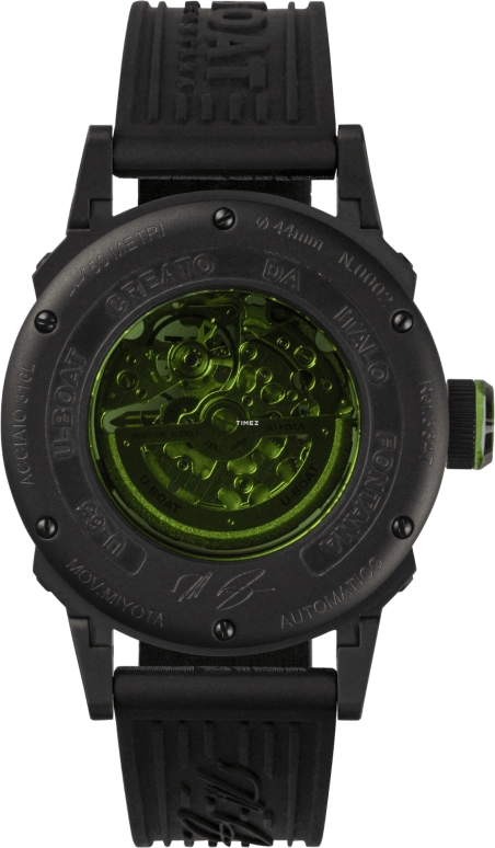 U-Boat,U-65 44mm,44mm,Stainless Steel,Black,Green,Automatic,42hours,Hardlex,3347