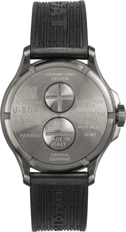 U-Boat,Darkmoon 44.80mm,44.80mm,Stainless Steel,Green,Black,Beige,Quartz,Sapphire,Round,8702,8702/D