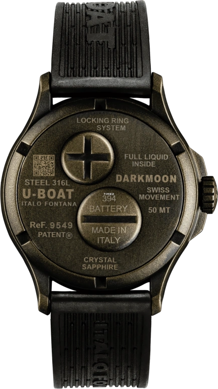 U-Boat,Darkmoon 40mm,40mm,Stainless Steel,Black,Bronze,Quartz,Sapphire,Crystal Glass,Round,9549