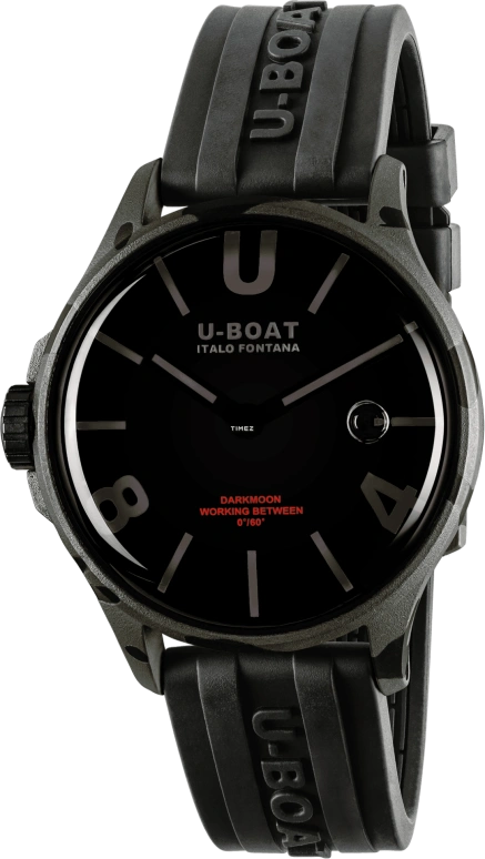 U-Boat,Darkmoon 40mm,40mm,Stainless Steel,Black,Grey,Quartz,Sapphire,Crystal Glass,Round,9552