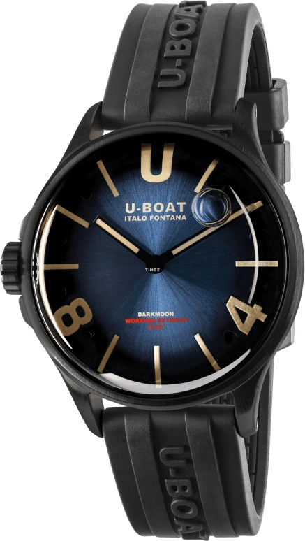U-Boat,Darkmoon 40mm,40mm,Stainless Steel,Blue,Beige,Quartz,Sapphire,Round,9020,9020/B