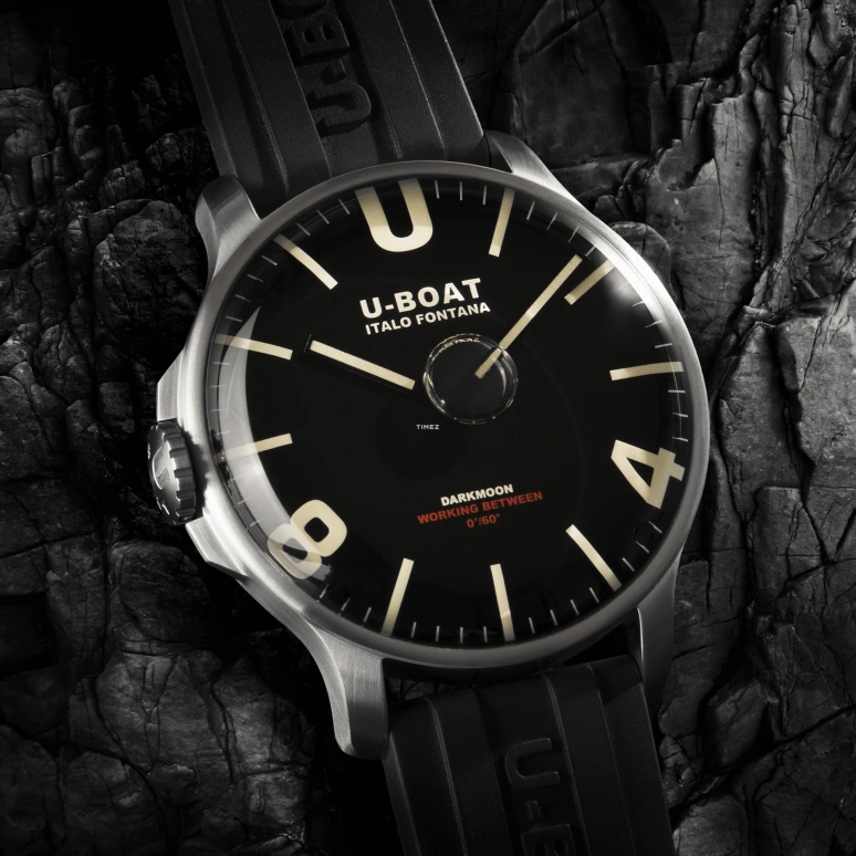 U-Boat,Darkmoon 46.50mm,46.50mm,Stainless Steel,Black,Quartz,Sapphire,Round,8463,8463/D
