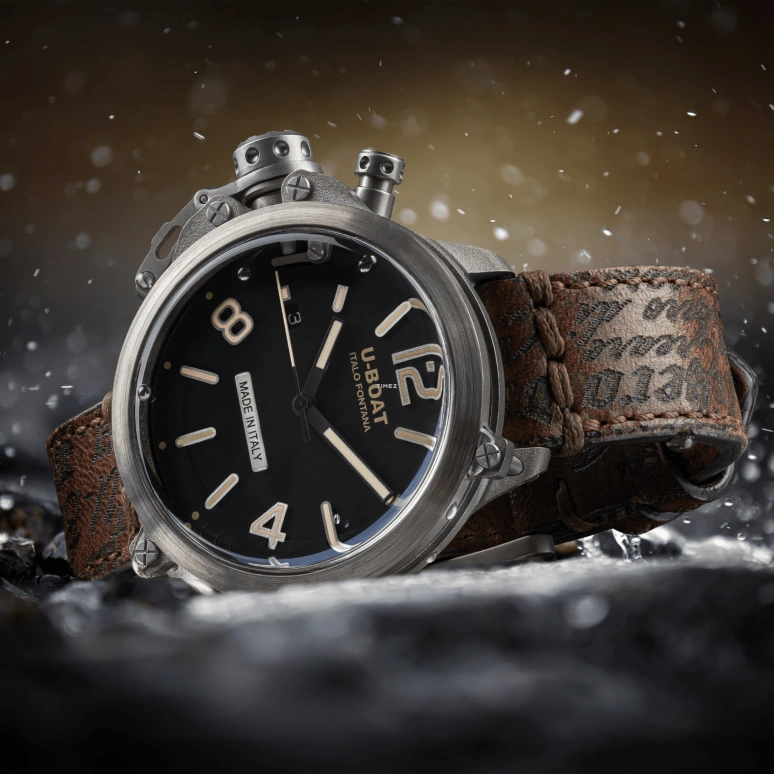 U-Boat,Capsule 45mm,45mm,Stainless Steel,Black,Beige,Automatic,Day,41hours,8809