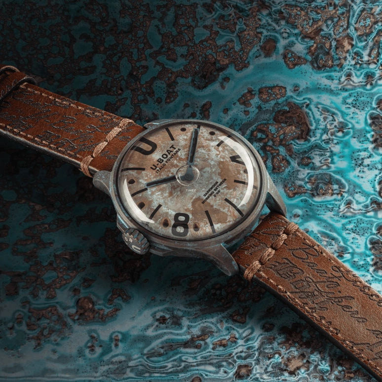 U-Boat,Darkmoon 46.50mm,46.50mm,Stainless Steel,Brown,Quartz,Sapphire,Round,9600,9600/A