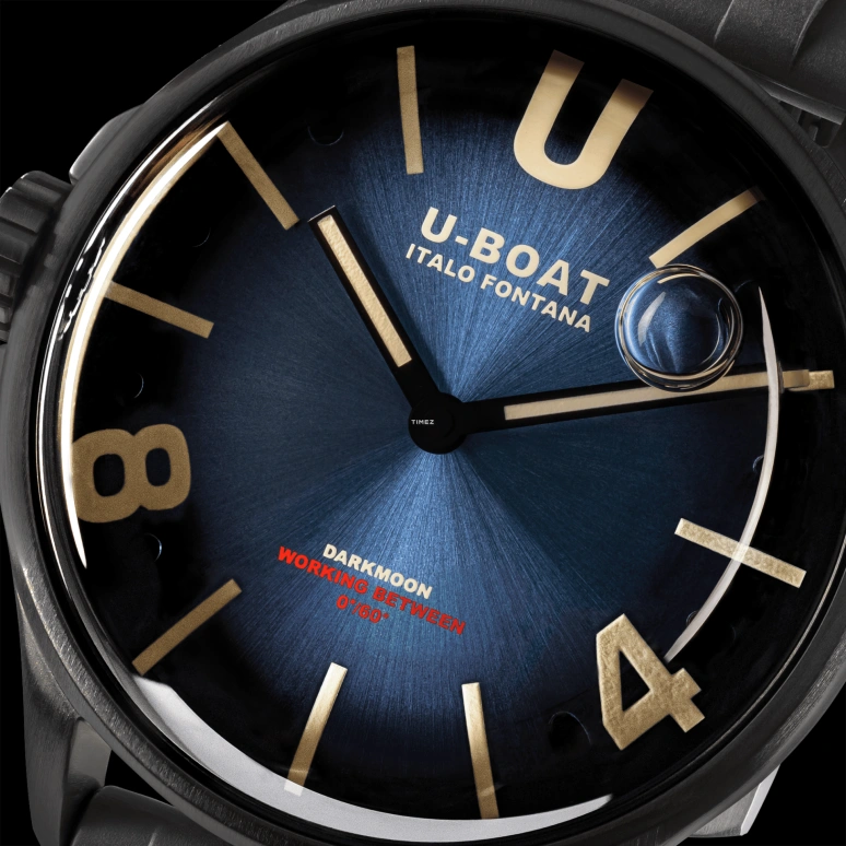U-Boat,Darkmoon 40mm,40mm,Stainless Steel,Blue,Beige,Quartz,Sapphire,Round,9020,9020/B