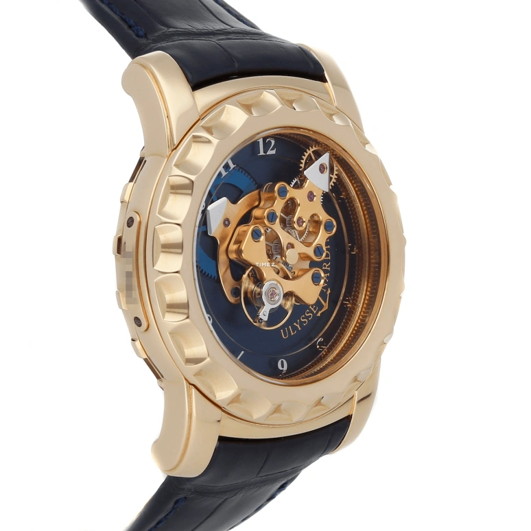 Ulysse Nardin,Freak 44.50mm,44.50mm,Yellow Gold,Blue,Tourbillon,Sapphire,Crystal Glass,026,026-888