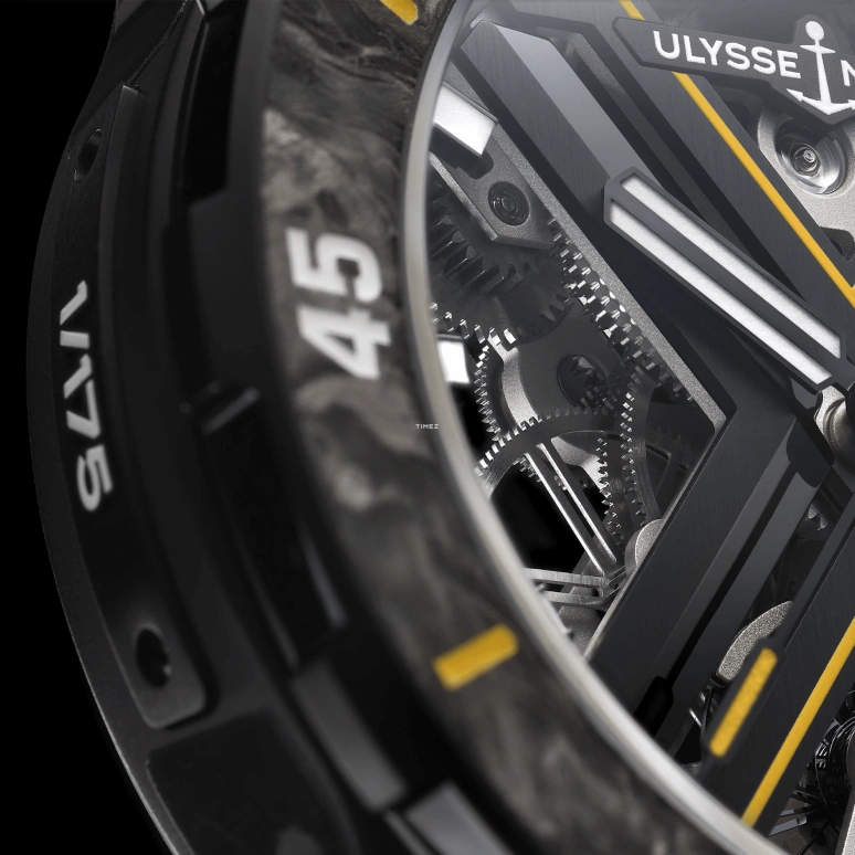 Ulysse Nardin,Diver 44mm,44mm,Titanium Gold,Luminous,Black,Automatic,96hours,In-house Caliber,3723,3723-170LE-2A-BLACK/3B