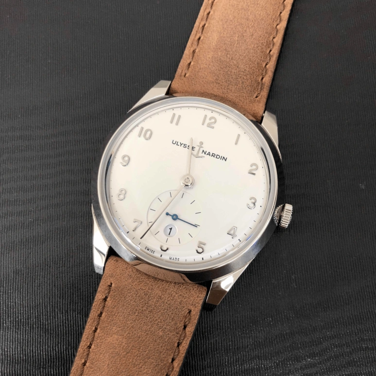 Ulysse Nardin,Classico 39mm,39mm,Stainless Steel,White,Automatic,Day,48hours,3203,3203-900