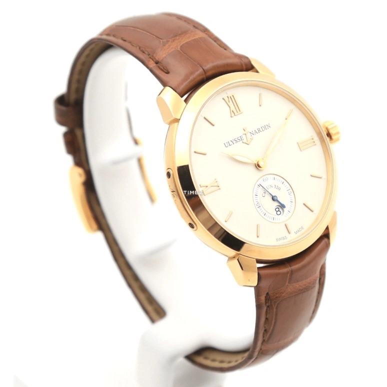 Ulysse Nardin,Classico 40mm,40mm,Rose Gold,Beige,Automatic,Day,48hours,3206,3206-136-2/31