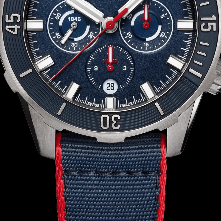 Ulysse Nardin,Diver 44mm,44mm,Titanium,Blue,Automatic,Chronograph,Day,1503,1503-170-3A/0A