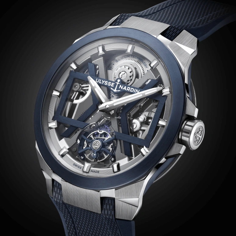 Ulysse Nardin,Blast 45mm,45mm,Stainless Steel,Skeleton,Automatic,Tourbillon,72hours,1723,1723-400-3A/03