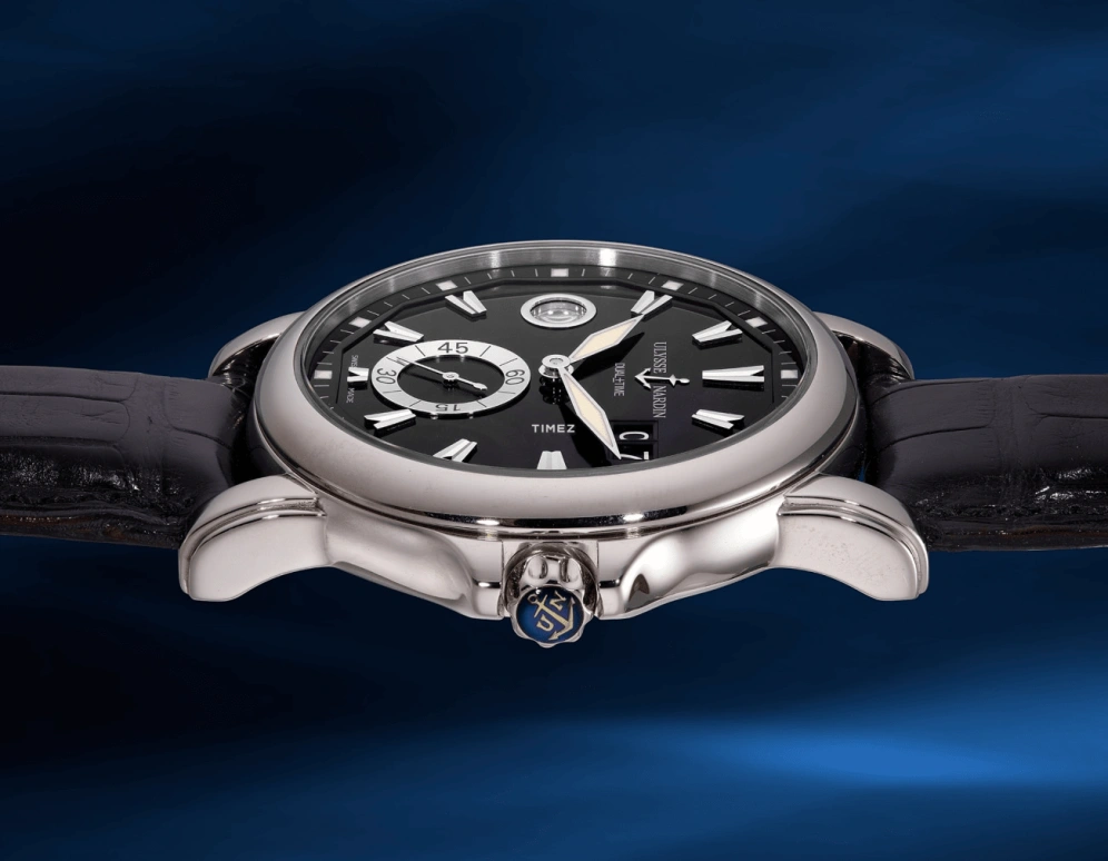 Ulysse Nardin,Dual Time 42mm,42mm,Stainless Steel,Black,Automatic,Dule Time,Big Date,243,243-55/92