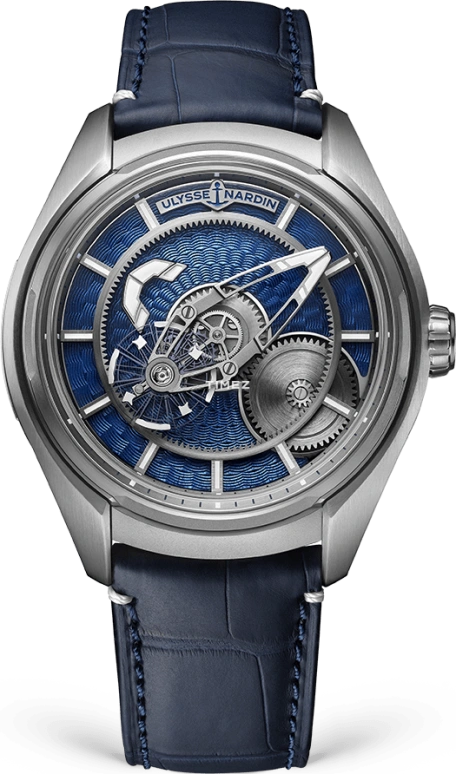 Ulysse Nardin,Freak 43mm,43mm,Titanium,Blue,Automatic,72hours,In-house Caliber,2303,2303-270LE-3AE-THG/3A