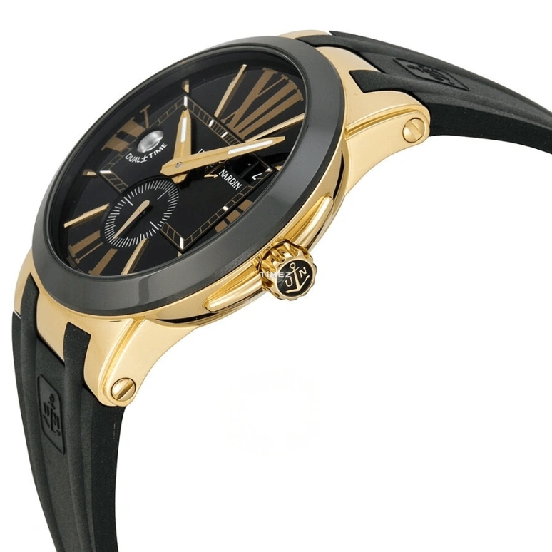Ulysse Nardin,Dual Time 43mm,43mm,Rose Gold,Ceramic,Black,Automatic,Dule Time,Big Date,246,246-00-3/42
