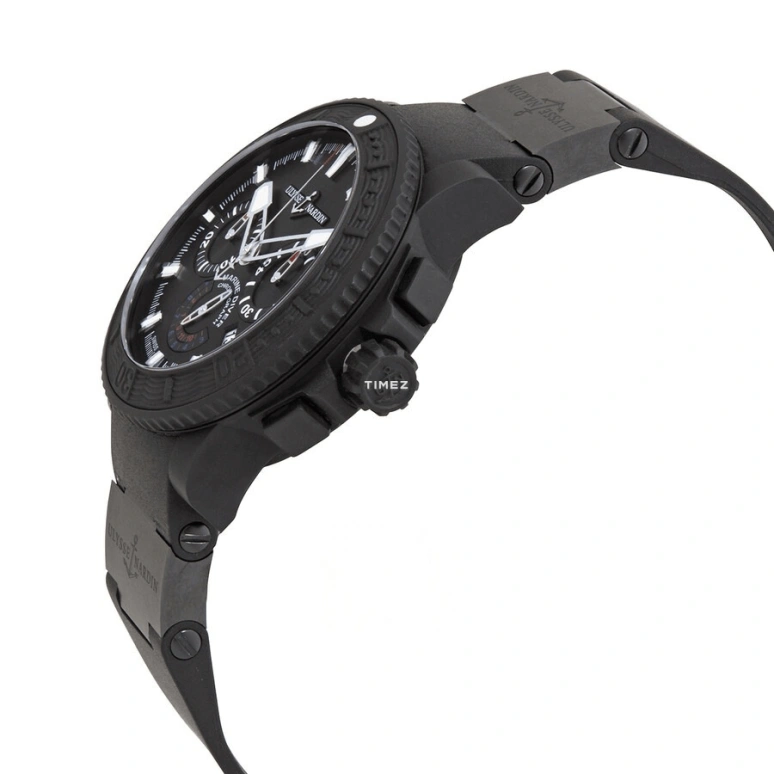 Ulysse Nardin,Diver 45.80mm,45.80mm,Stainless Steel,Rubber,Black,Automatic,Chronograph,Day,353,353-92-3C