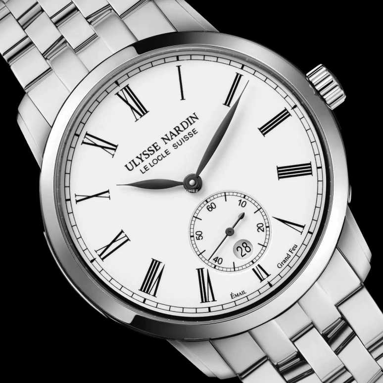 Ulysse Nardin,Classico 40mm,40mm,Stainless Steel,White,Automatic,Day,48hours,3203,3203-136-7/E0-42