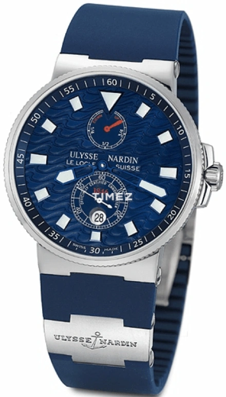 Ulysse Nardin,Marine 41mm,41mm,Stainless Steel,Blue,Automatic,Day,48hours,263,263-68LE-3