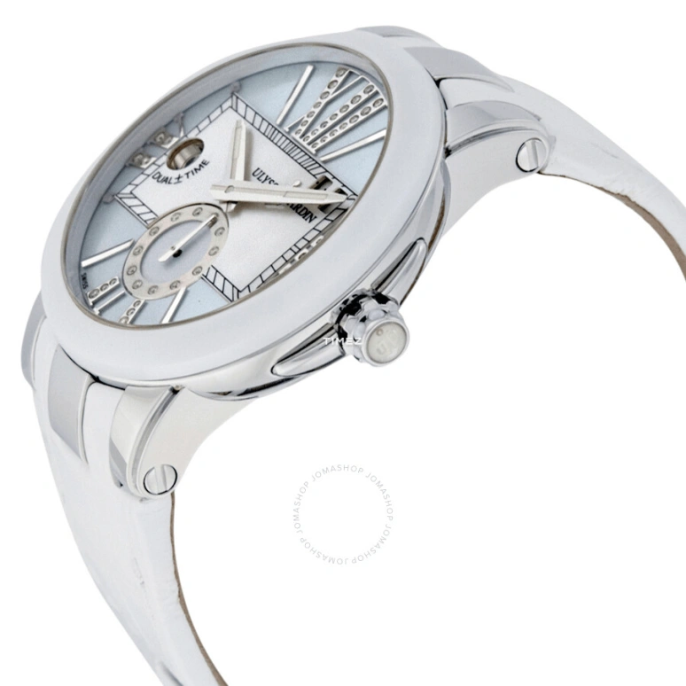 Ulysse Nardin,Dual Time 40mm,40mm,Stainless Steel,White,Automatic,Dule Time,Big Date,243,243-10/391