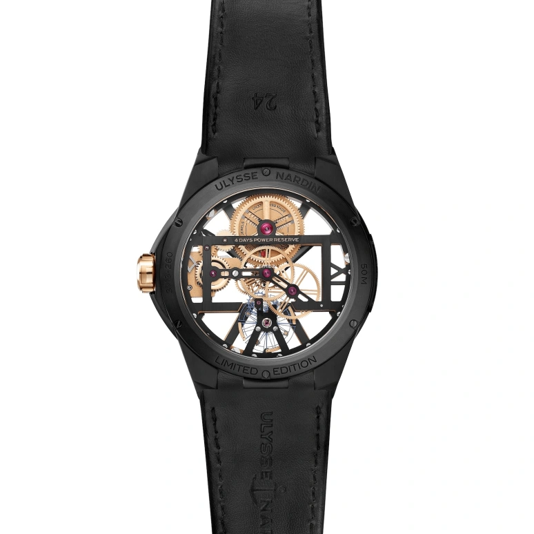 Ulysse Nardin,Blast 42mm,42mm,Rose Gold,Skeleton,Handwound,96hours,In-house Caliber,3715,3715-260LE-2A-W1-1A