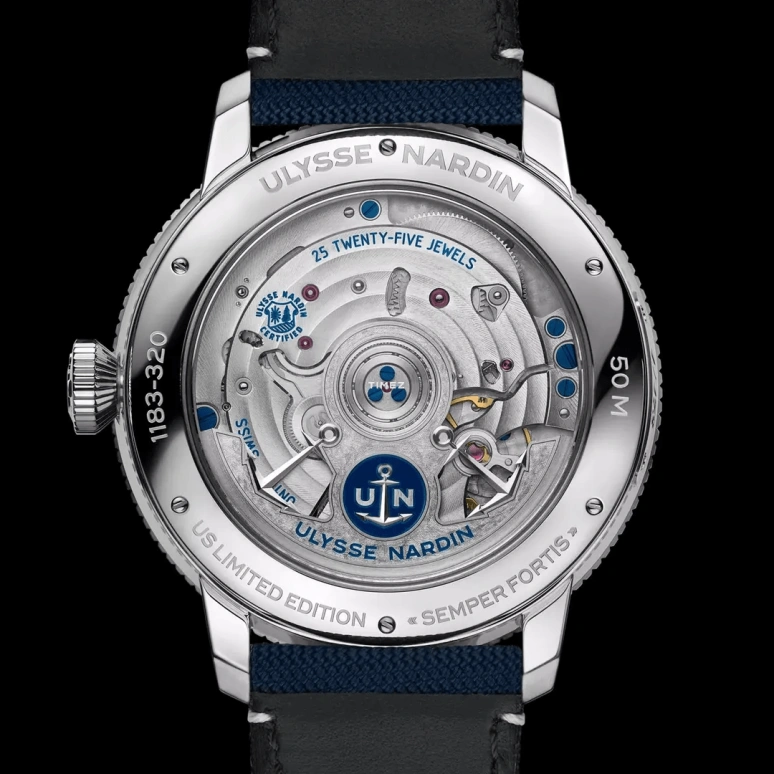 Ulysse Nardin,Marine 44mm,44mm,Stainless Steel,White,Automatic,Power Reserve Indicator,60hours,1183,1183-320LE/40