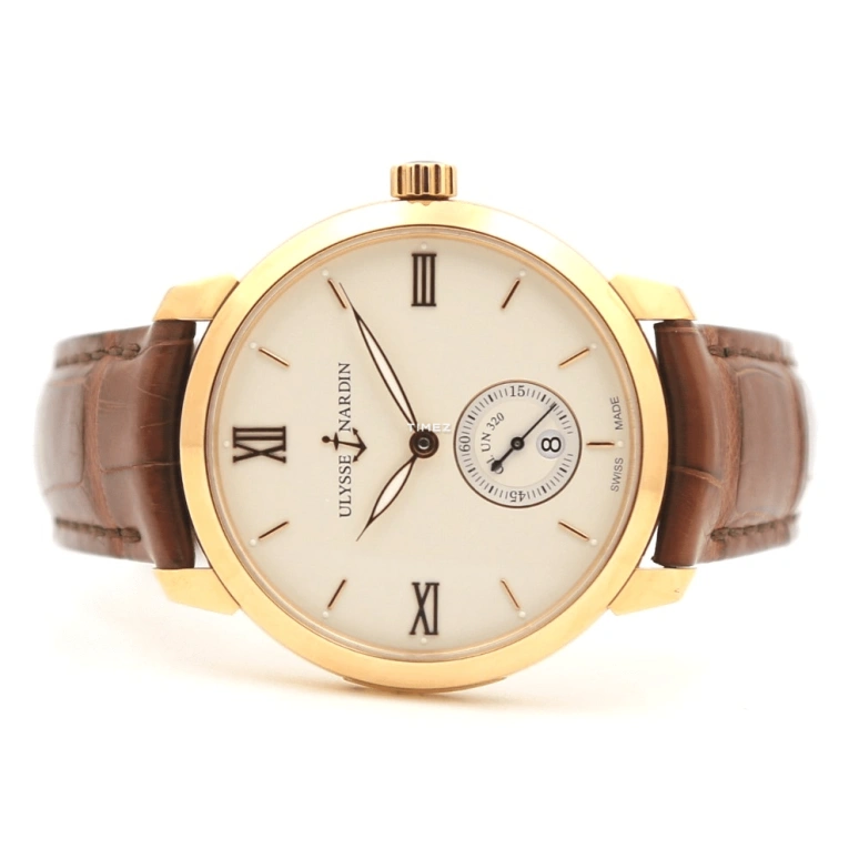 Ulysse Nardin,Classico 40mm,40mm,Rose Gold,Beige,Automatic,Day,48hours,3206,3206-136-2/31