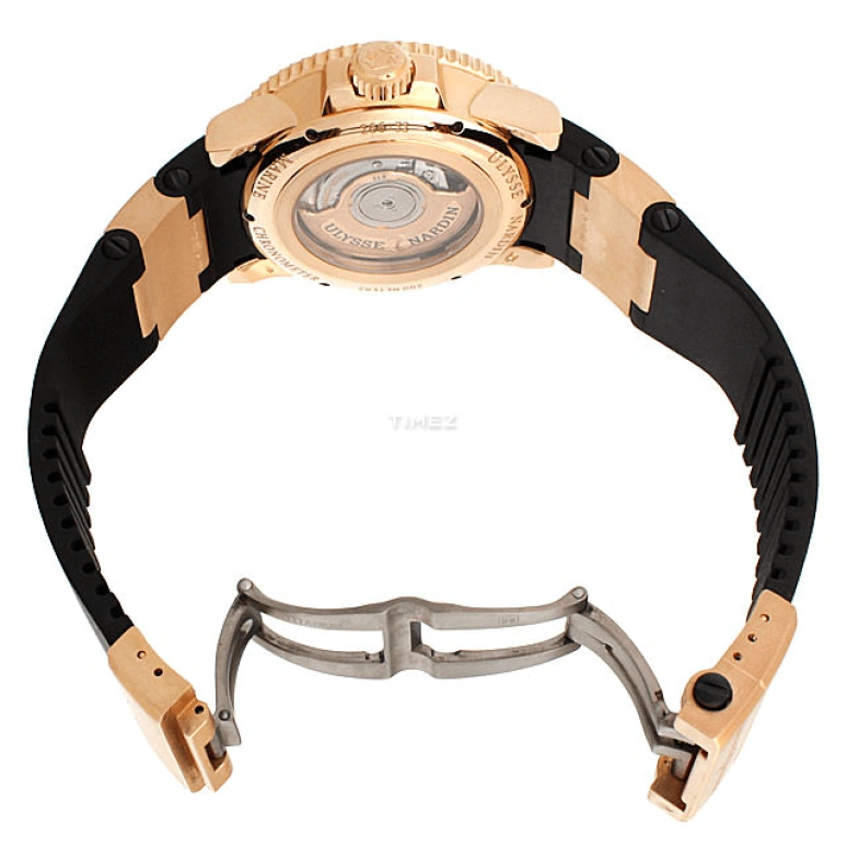 Ulysse Nardin,Diver 42.70mm,42.70mm,Rose Gold,Brown,Automatic,Day,Power Reserve Indicator,266,266-33-3A/925